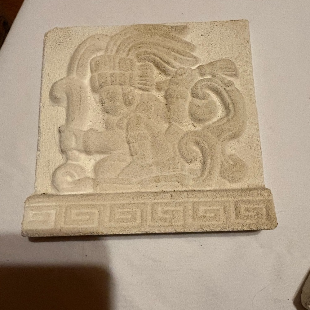 Decorative Stone Wall Art with Intricate Design